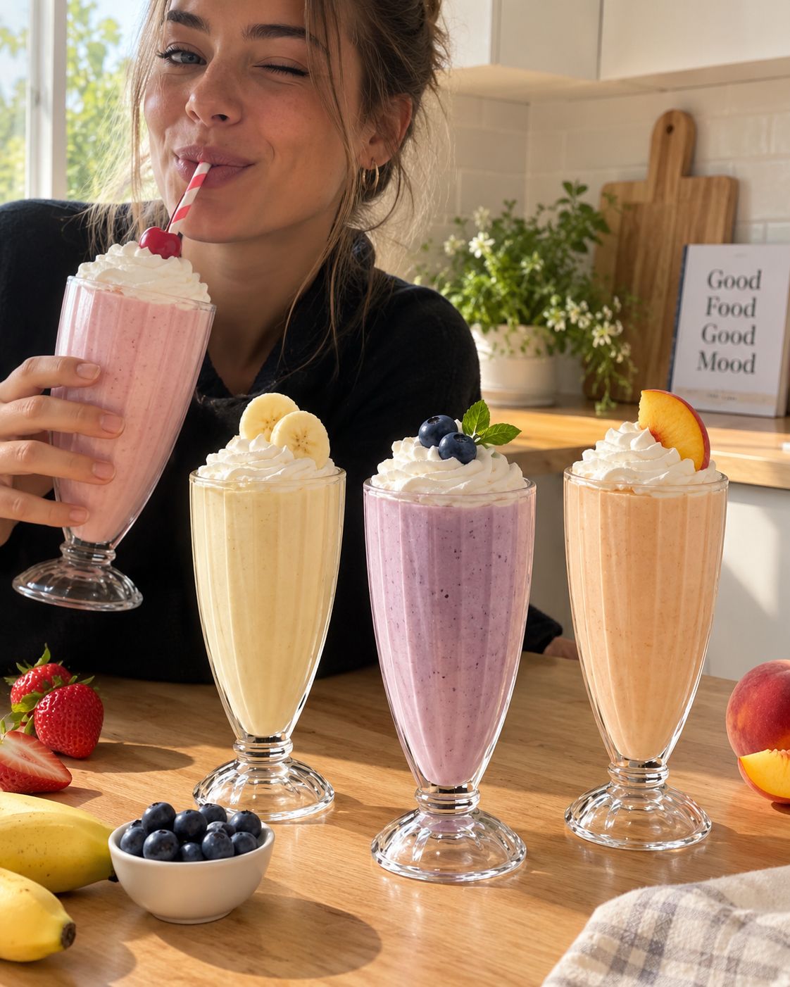 Set copas milkshake x4